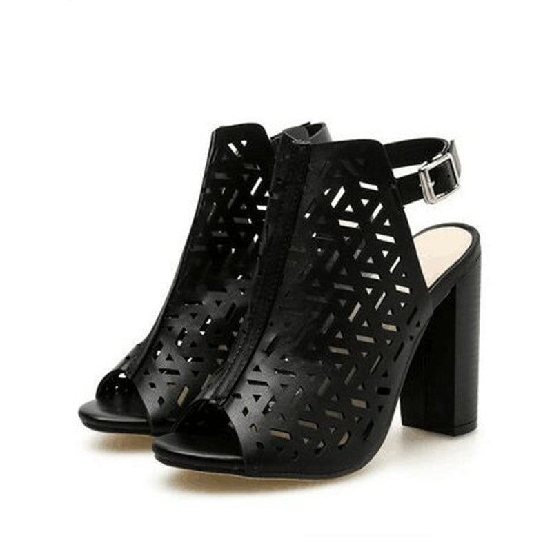 High-heeled women's sandals