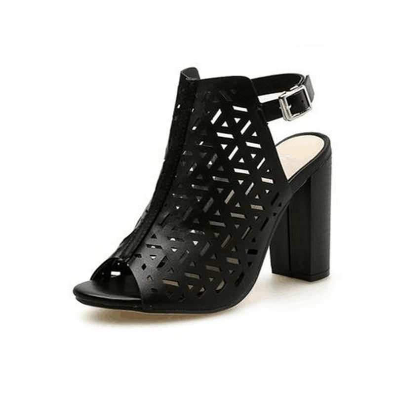 High-heeled women's sandals