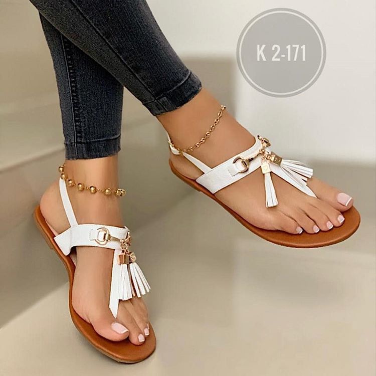Flat Sandals With Toe Buckle Casual Sandals - Oh, That's Cute!
