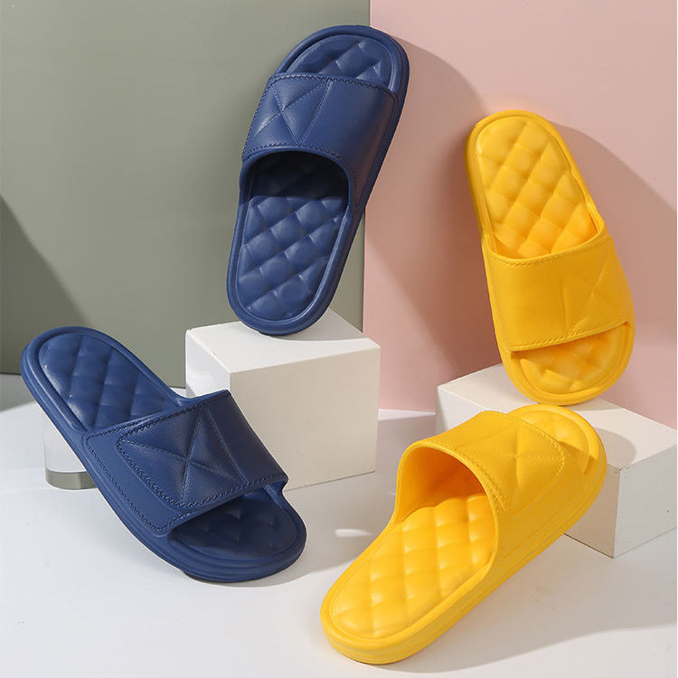 Summer Slippers Plaid Design Bathroom Slippers For Women Shoes - Oh, That's Cute!