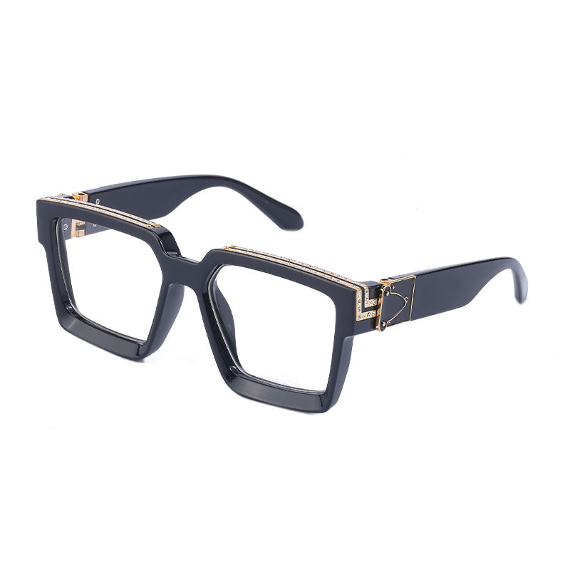 Diamond-studded Big Square Sunglasses Women - Oh, That's Cute!