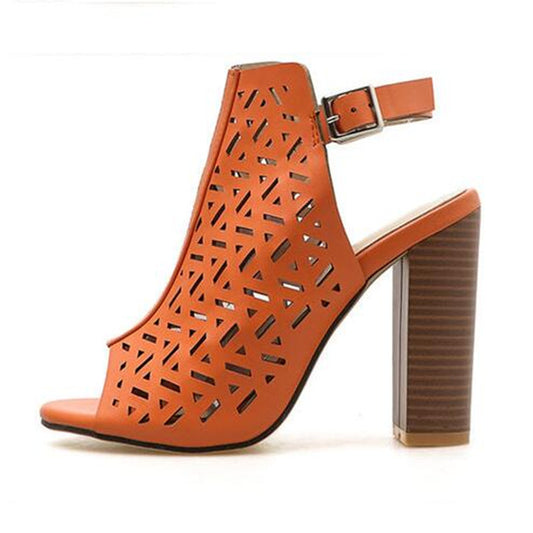 High-heeled women's sandals