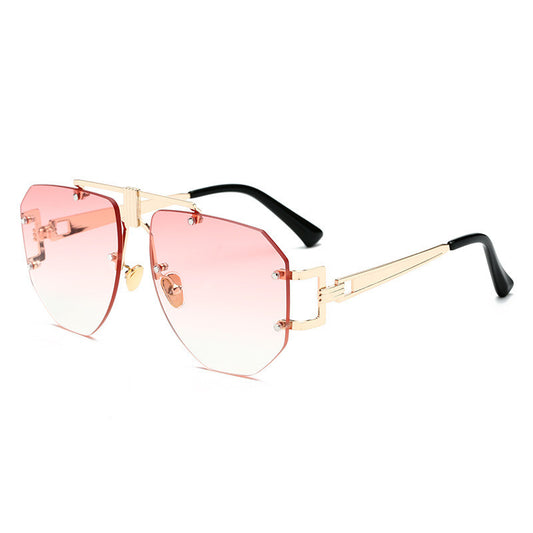 Metal frameless sunglasses women sunglasses - Oh, That's Cute!