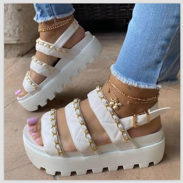 Chain Casual Sandals And Slippers Trifle Sandals - Oh, That's Cute!