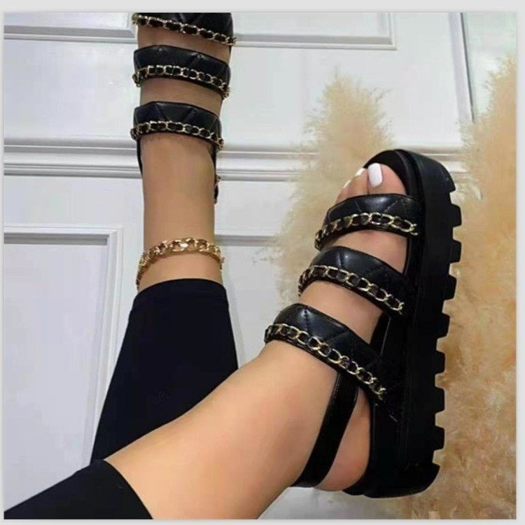 Chain Casual Sandals And Slippers Trifle Sandals - Oh, That's Cute!
