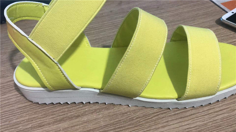 Women's Sandals With Flat Soles And Thick Soles