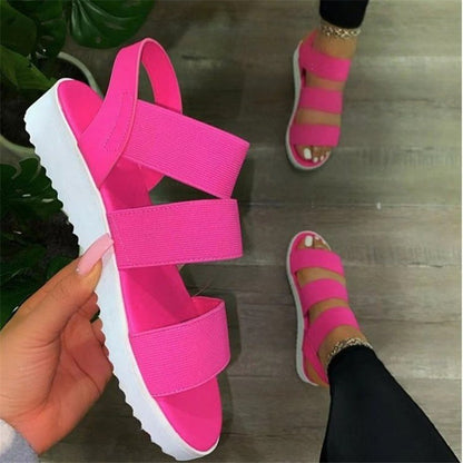 Women's Sandals With Flat Soles And Thick Soles