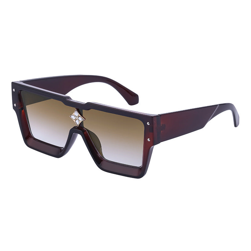 European And American Rich Women Large Frame Sunglasses - Oh, That's Cute!