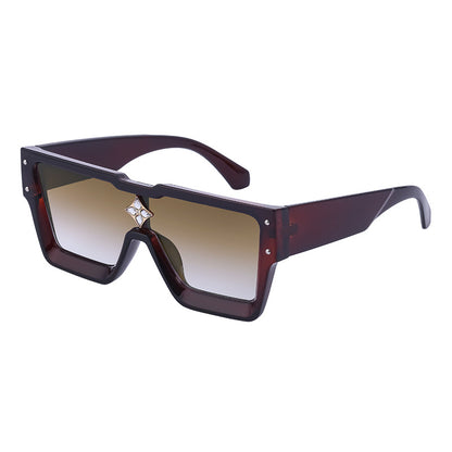 European And American Rich Women Large Frame Sunglasses - Oh, That's Cute!