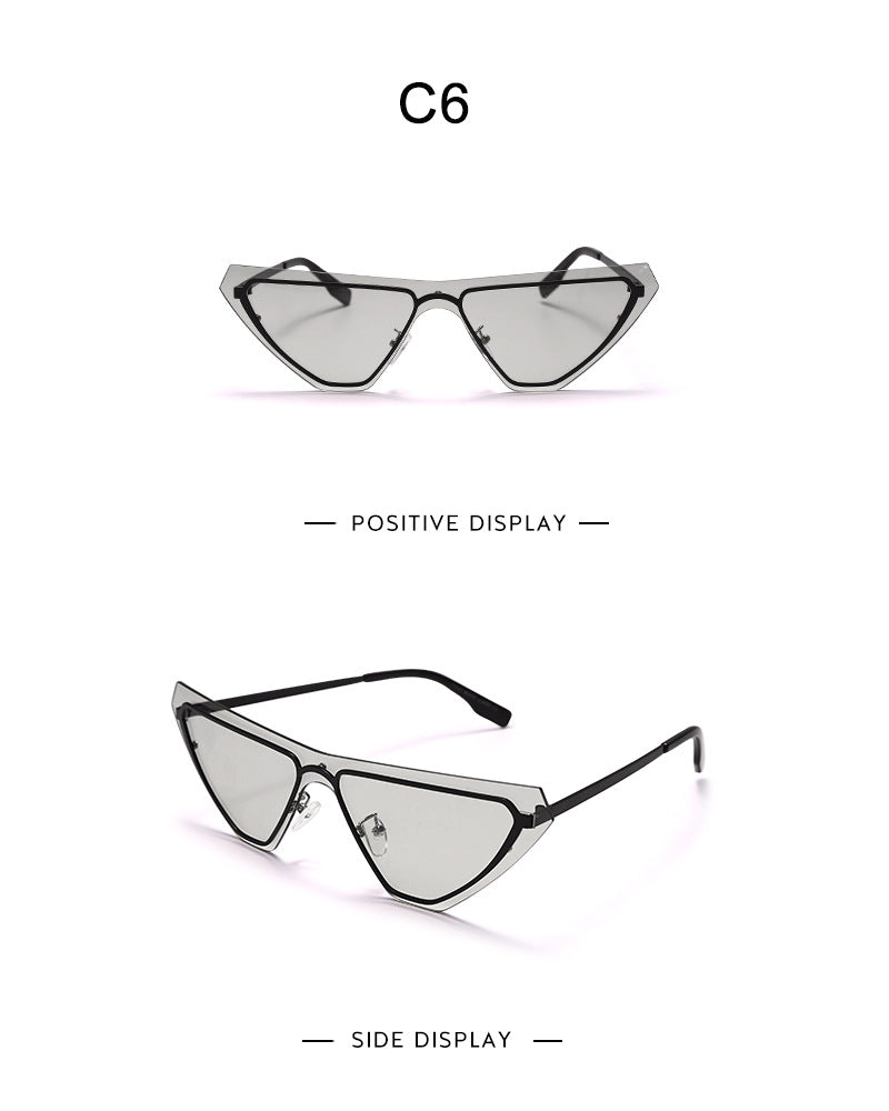 Fashion Rimless One-piece Sunglasses Women - Oh, That's Cute!