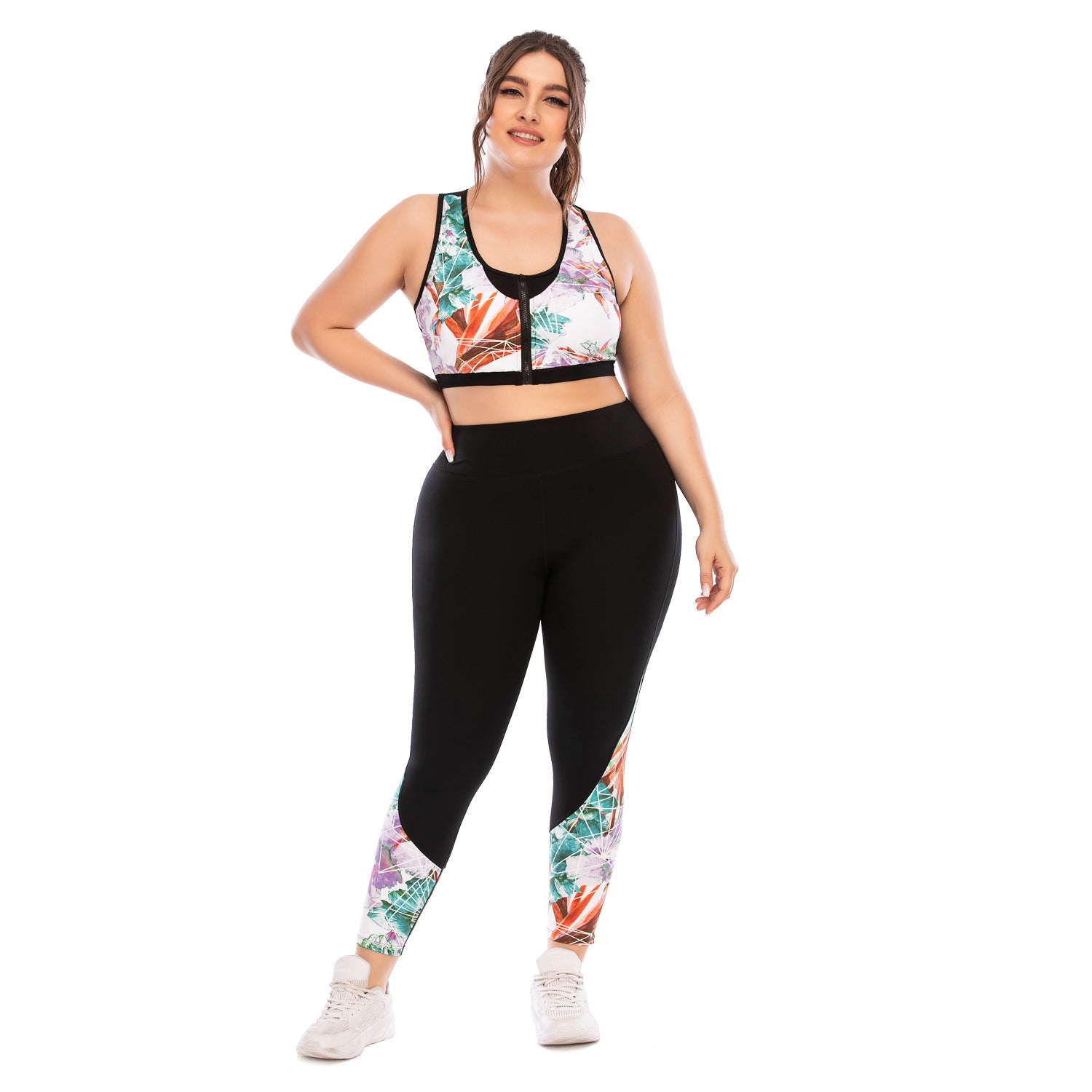 Workout Clothes Suit Plus Size Yoga Clothes Tight-fitting Barbie Pants Sports Bra - Oh, That's Cute!