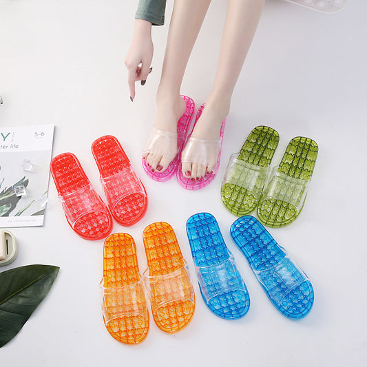 Summer Indoor Non-slip Bath Massage Plastic Slippers - Oh, That's Cute!