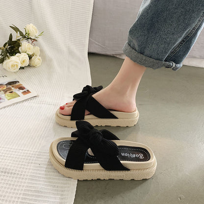 Women's Two Wear Flat Platform Sandals - Oh, That's Cute!