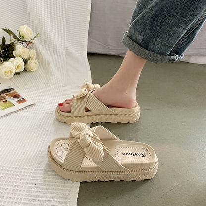 Women's Two Wear Flat Platform Sandals - Oh, That's Cute!