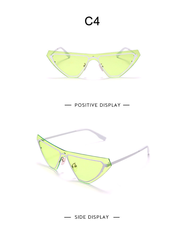 Fashion Rimless One-piece Sunglasses Women - Oh, That's Cute!