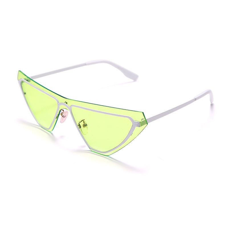 Fashion Rimless One-piece Sunglasses Women - Oh, That's Cute!